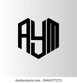 AYM letter logo abstract design. AYM unique design. AYM.
