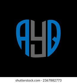 AYQ Brief Logo kreatives Design. AYQ einzigartiges Design.
