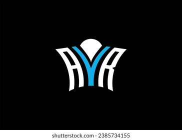 AYR initial monogram letter business and simple modern logo