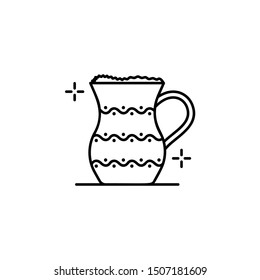 Ayran drink Turkish icon. Element of Turkey thin line icon