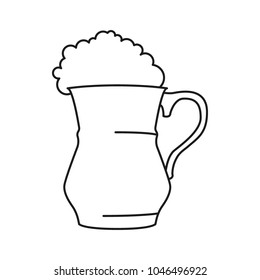 Ayran icon. Outline ayran vector icon for web design isolated on white background