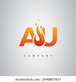 AYRU Creative Fire Letter Logo Design