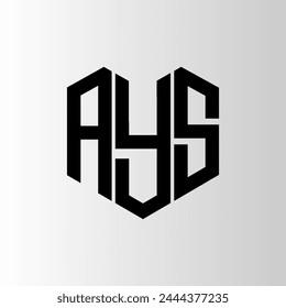 AYS letter logo abstract design. AYS unique design. AYS.
