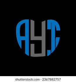 AYT letter logo creative design. AYT unique design.
