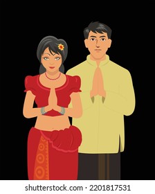 ayubowan sri lanka vector art