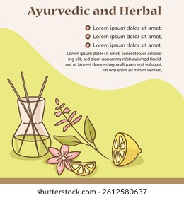 Ayurveda concept. Ayurvedic and Herbal medicine concept