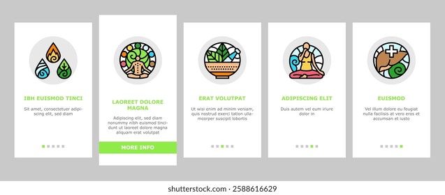 ayurveda dosha vata pitta onboarding mobile vector kapha prakriti, panchakarma rasayana, sattva rajas, tamas, agni ama, ojas, dhatu ayurveda dosha vata pitta illustrations