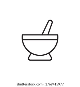 diseño del contorno de icono ayurveda ilustración del vector estilo negro. aislado en fondo blanco