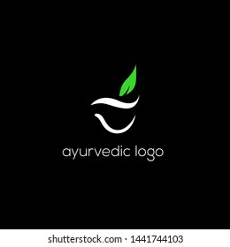 ayurveda logo design template vector
