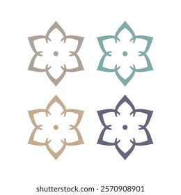 Ayurveda Spa Massage Resort Sign Symbol Logo Vector
