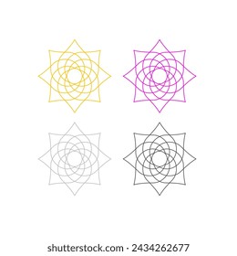 Ayurveda Wellness Spa Hotel Resort Sign Symbol Logo Vector