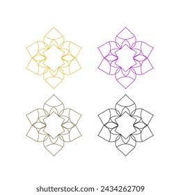 Ayurveda Wellness Spa Hotel Resort Sign Symbol Logo Vector