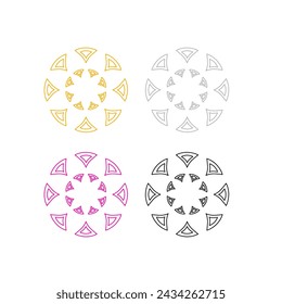 Ayurveda Wellness Spa Hotel Resort Sign Symbol Logo Vector