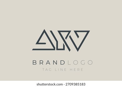 AYW abstract letter logo design. Modern Business Logo Design With Abstract Typography and Contemporary Style