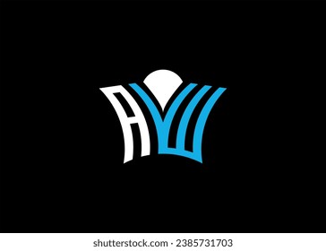 AYW initial monogram letter business and simple modern logo