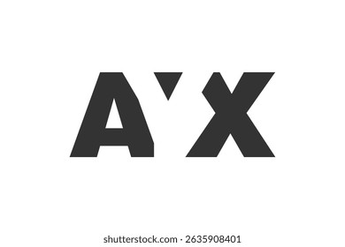 AYX logo design. Initial letter A Y X bold font style for tech startups, consulting, corporate branding. Creative company name, headlines typography identity, trendy logotype. Vector illustration.