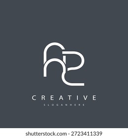 AZ Abstract Monogram Logo Design. This logo is designed with a combination of two line letters A and Z