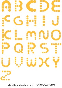 A-Z Alphabet design for Title, Header, Lettering, Logo