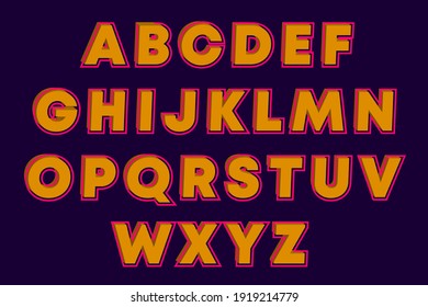 a-z Alphabet in dynamic triangle intersection shape. Vector logo perfect for labels, copperplate company logo. 