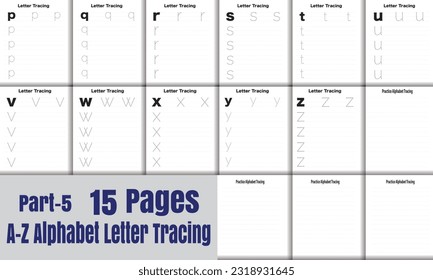 A-Z Alphabet Letter Tracing Book Part-5