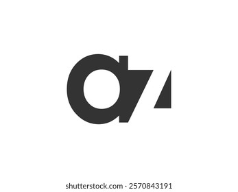 AZ creative geometric initial based modern and minimal logo. Letter a z trendy fonts. Universal professional elegant techno vector design.