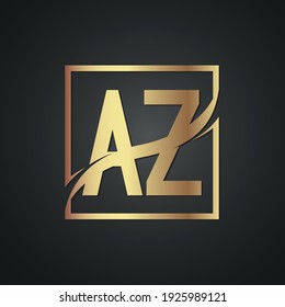 AZ creative luxury letter logo