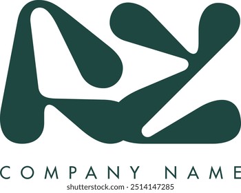 AZ creative modern abstract letter logo vector design. Usable for your company or business and brand identity.