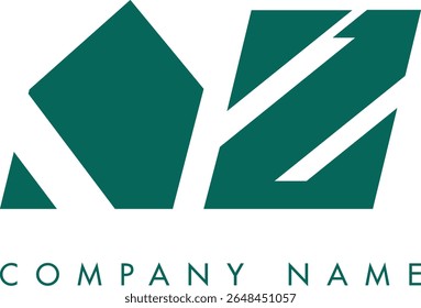 AZ diseño de Vector de logotipo de letra abstracta moderna creativa. Utilizable para su empresa o negocio e identidad de marca.