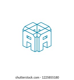 aZ font Monogram Logo Template Template