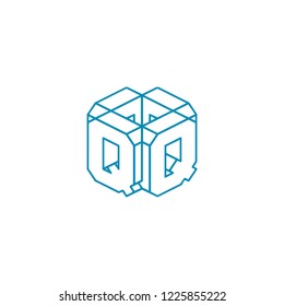 aZ font Monogram Logo Template Template
