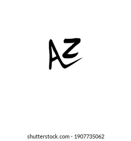 AZ handwritten logo for identity