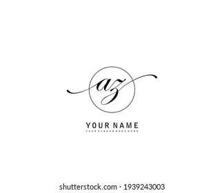 AZ Initial beauty monogram logo vector