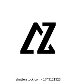 AZ Initials Logo Letter Vector
