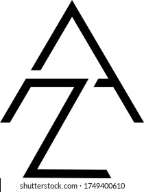 az initials vector logo designs