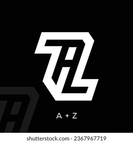 AZ letter creative logo design