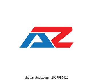 AZ Letter Initial Logo Design Template.