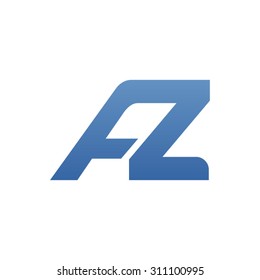 AZ letter logo connected