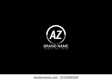 AZ Letter Diseño de Logo. Concepto de letra de iniciales creativas. AZ Diseño de Iconos