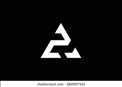 Diseño del logo de la carta AZ sobre fondo de lujo. Concepto de logotipo de letras de monograma ZA. Diseño de iconos de AZ. Diseño de iconos de letras blancas elegantes y profesionales ZA sobre fondo negro.
