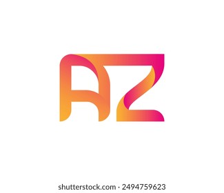 az letter logo. az logo design vector illustration