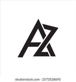 AZ Letter Logo: A sleek, professional design ideal for businesses, brands, or personal use. Versatile and modern, this logo enhances visual identity with its clean, creative typography.