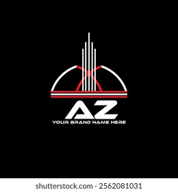 AZ logo design, AZ simple and modern logo. AZ luxurious alphabet design

