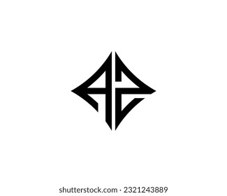 AZ logo design vector template