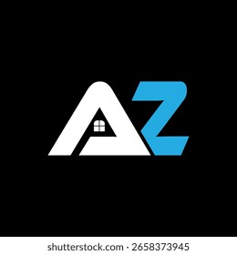 AZ Monogram Fusion - Elegante diseño de logotipo de letra mínima