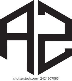 AZ Polygon icon, symbol, vector file