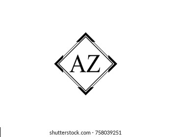 AZ square shape vintage logo