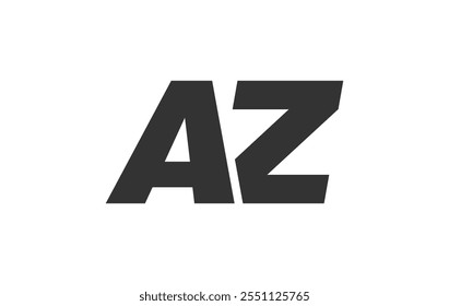 AZ Techno Editable Font Logo For Corporate Branding. Bold, Futuristic Design With Unique Typographic Ideas. Minimal Custom Type And Dynamic Letter Variations For Promotion, Printing, And Book Titles