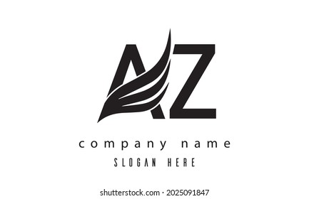 AZ wings latter logo Vector