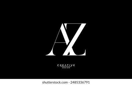 AZ, ZA, A, Z, Abstract Letters Logo Monogram