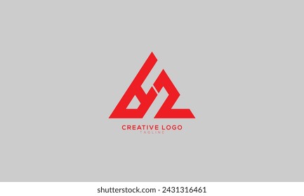 AZ ZA Abstract initial monogram letter alphabet logo design